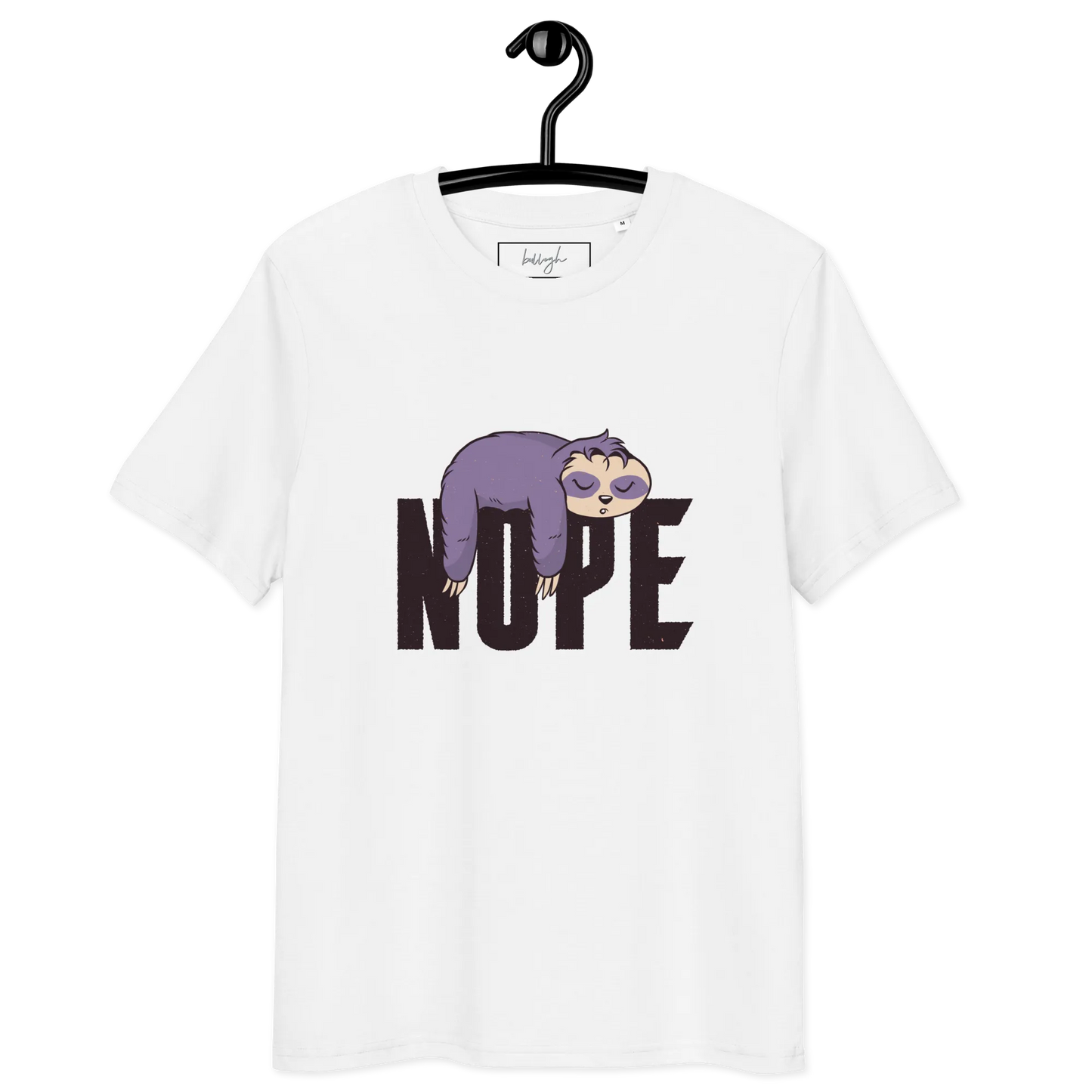 Nope – Faultier Bio-Schlafshirt für Langschläfer
