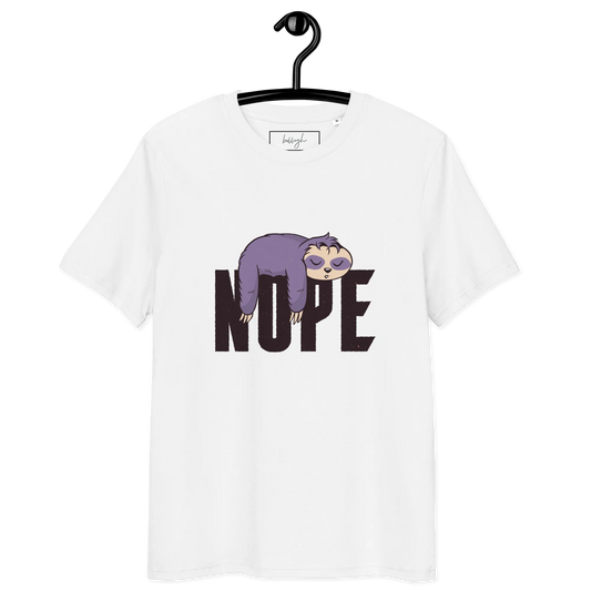 Nope – Faultier Bio-Schlafshirt für Langschläfer
