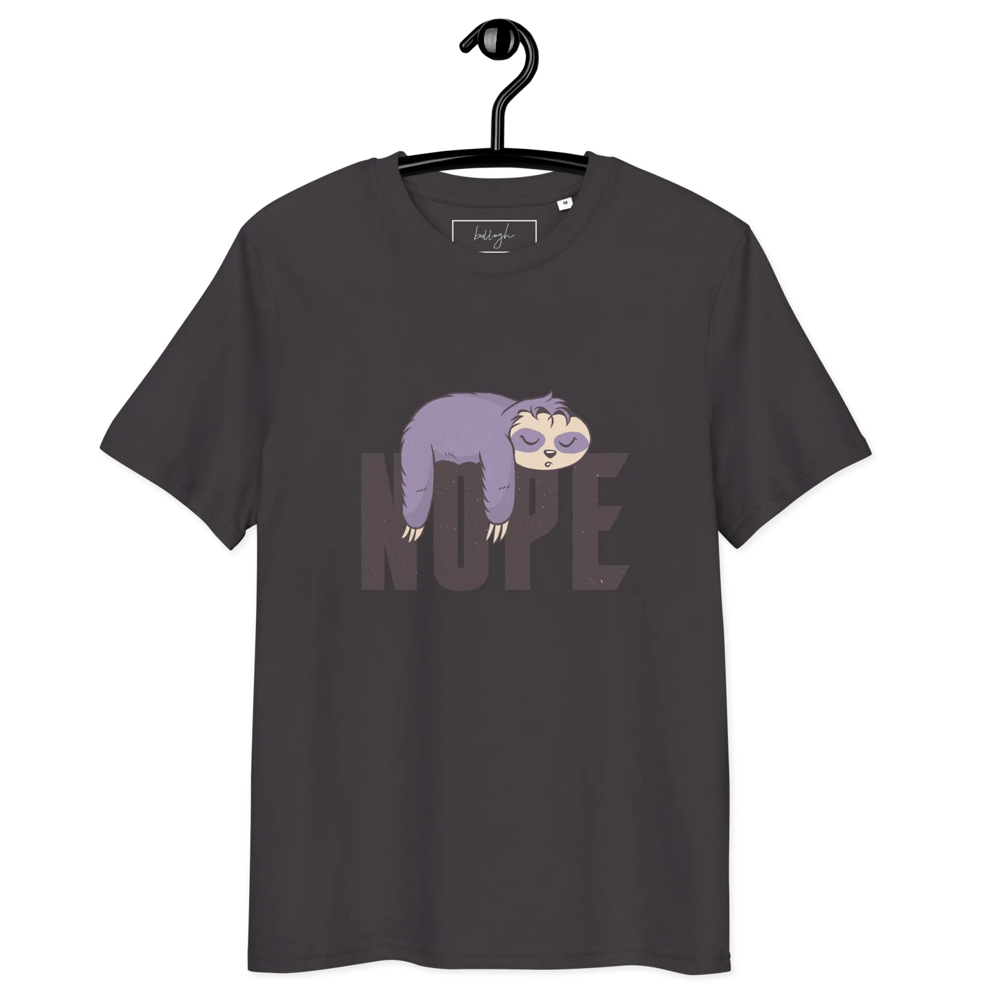 Nope – Faultier Bio-Schlafshirt für Langschläfer