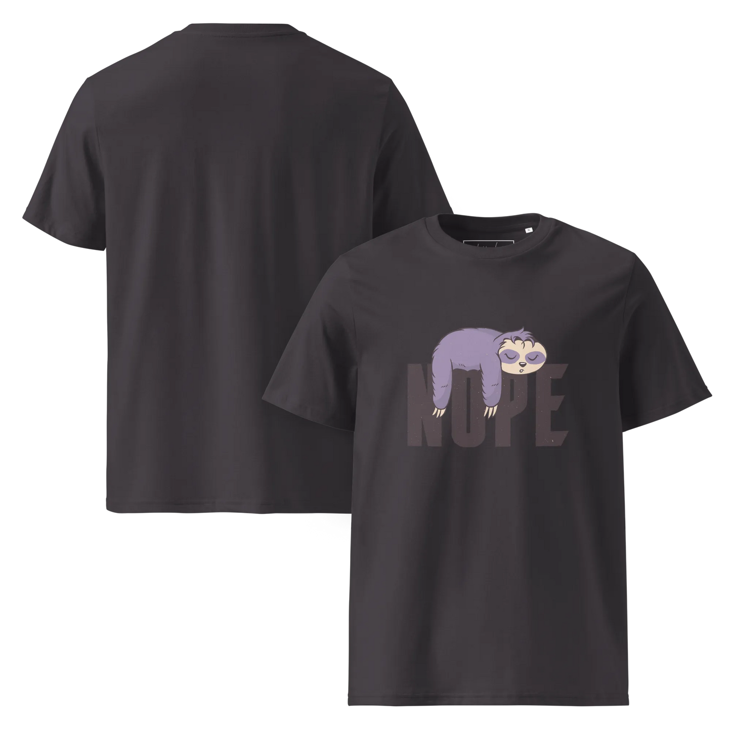 Nope – Faultier Bio-Schlafshirt für Langschläfer