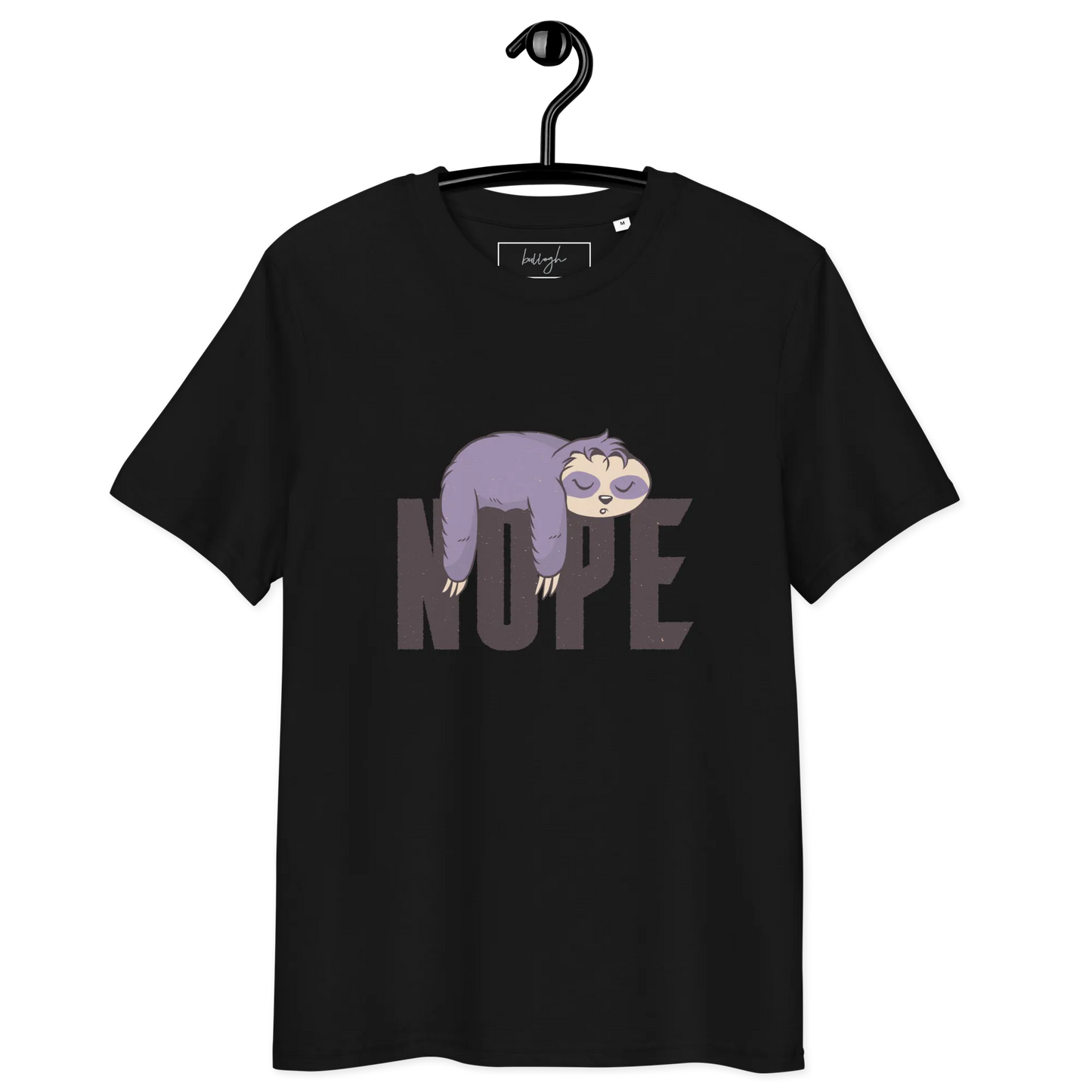 Nope – Faultier Bio-Schlafshirt für Langschläfer