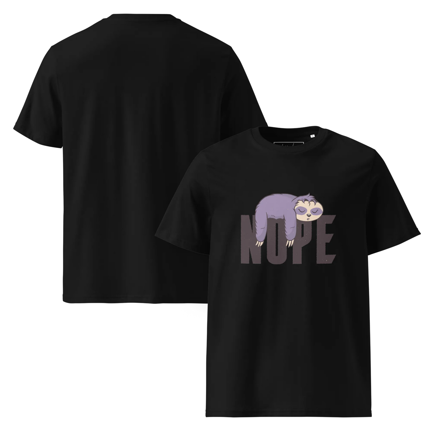 Nope – Faultier Bio-Schlafshirt für Langschläfer