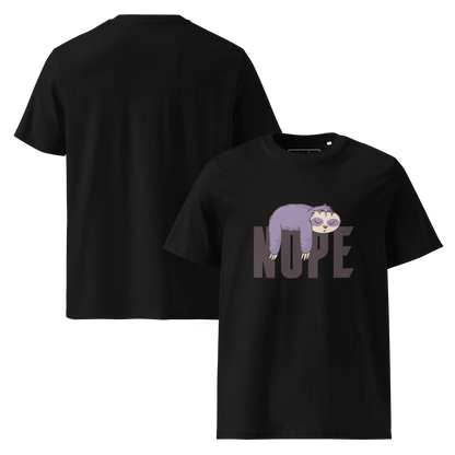 Nope – Faultier Bio-Schlafshirt für Langschläfer