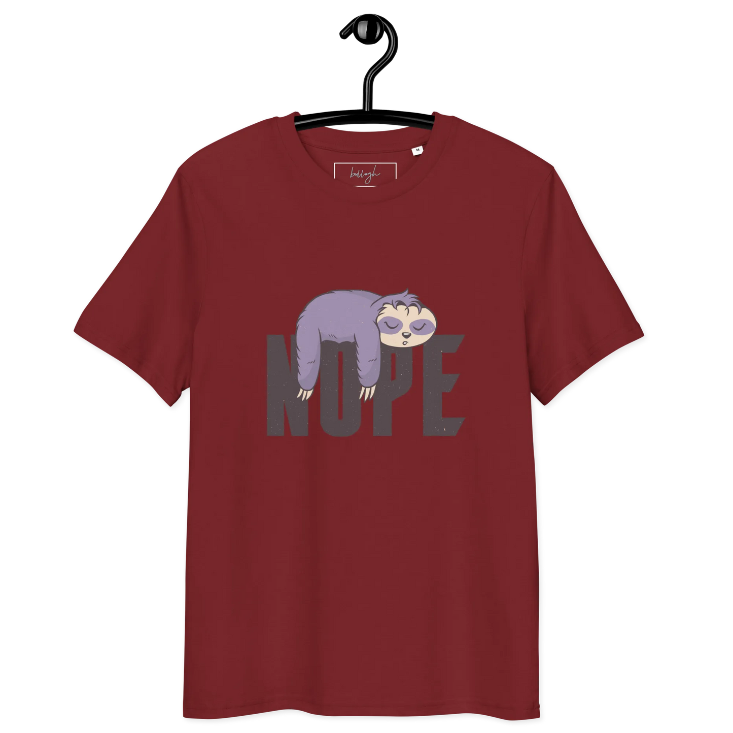 Nope – Faultier Bio-Schlafshirt für Langschläfer