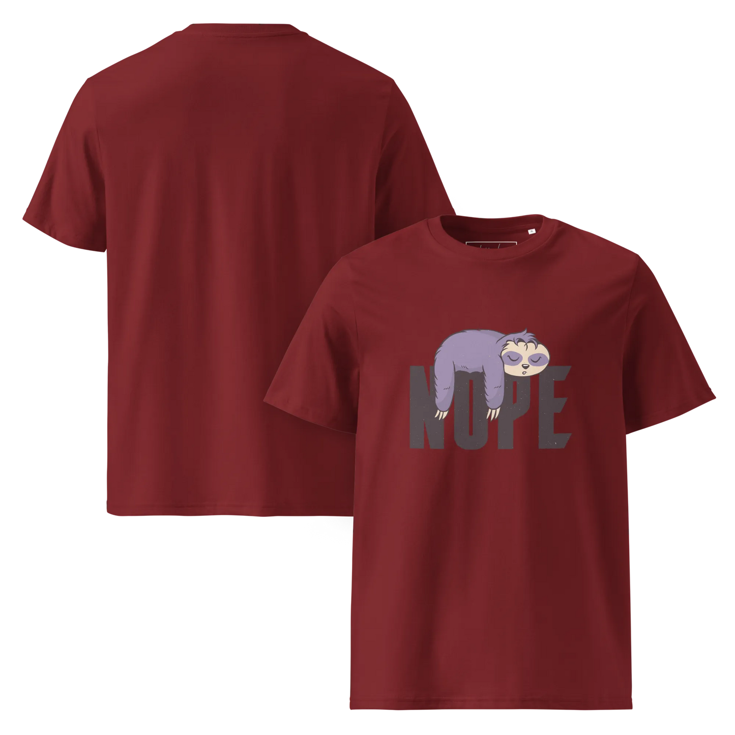 Nope – Faultier Bio-Schlafshirt für Langschläfer