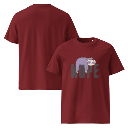 Nope – Faultier Bio-Schlafshirt für Langschläfer