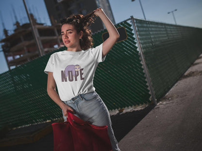 Nope – Faultier Schlafshirt aus Bio Baumwolle 🦥