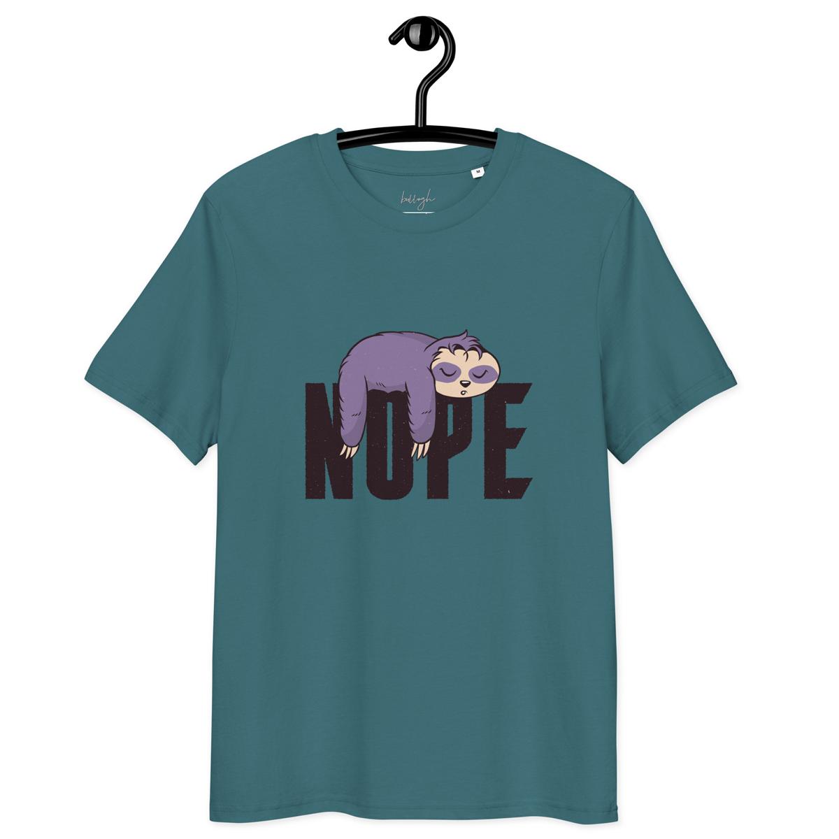 Nope – Faultier Schlafshirt aus Bio Baumwolle 🦥