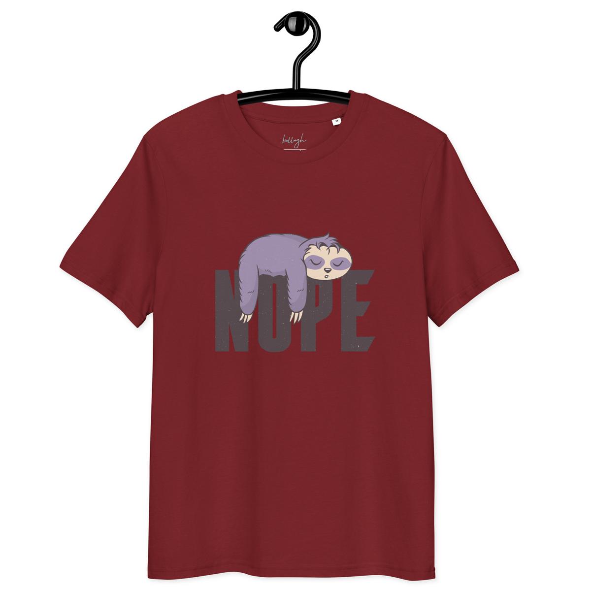 Nope – Faultier Schlafshirt aus Bio Baumwolle 🦥