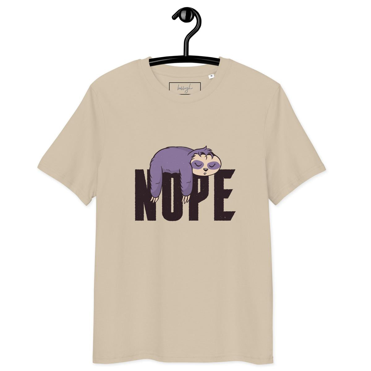 Nope – Faultier Schlafshirt aus Bio Baumwolle 🦥
