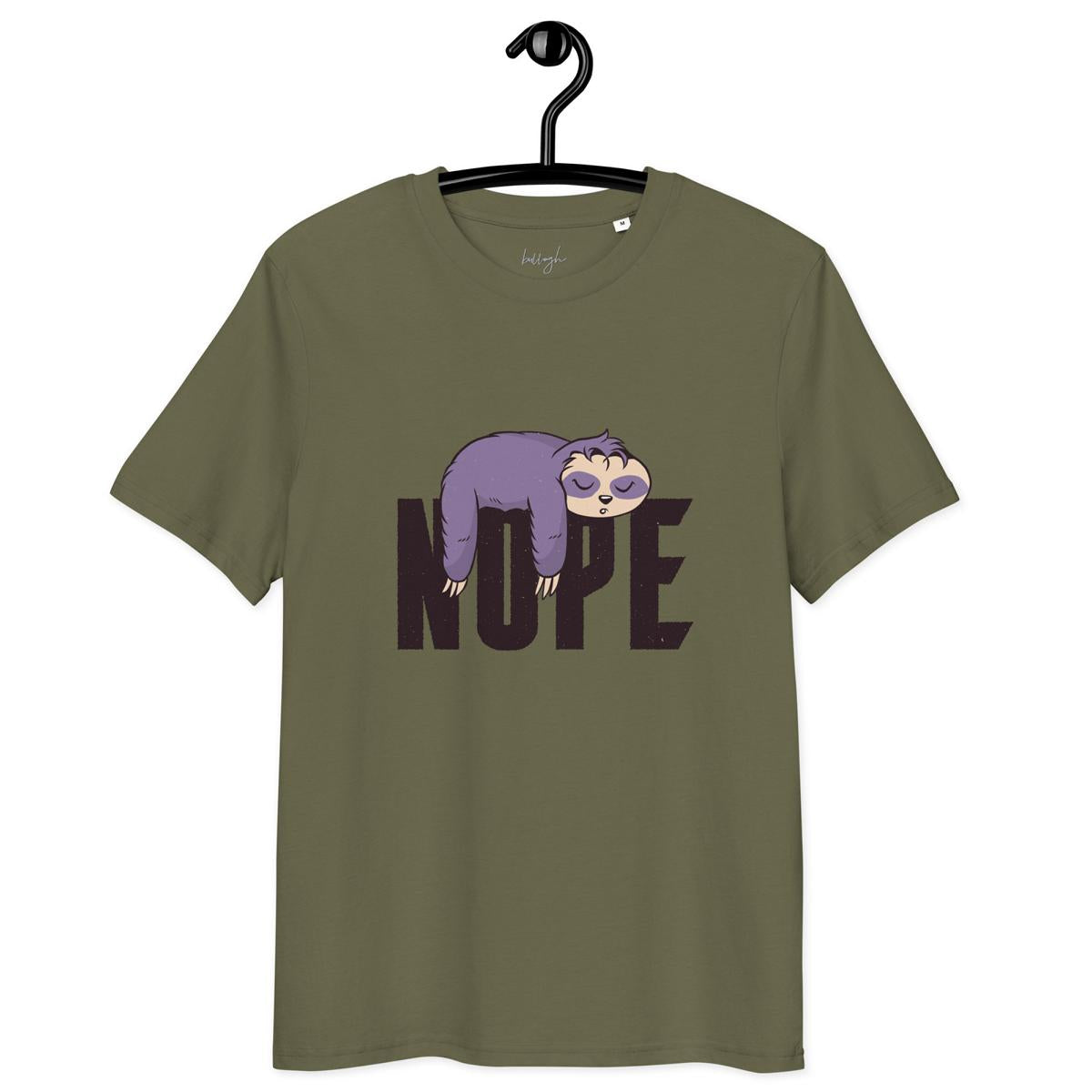 Nope – Faultier Schlafshirt aus Bio Baumwolle 🦥
