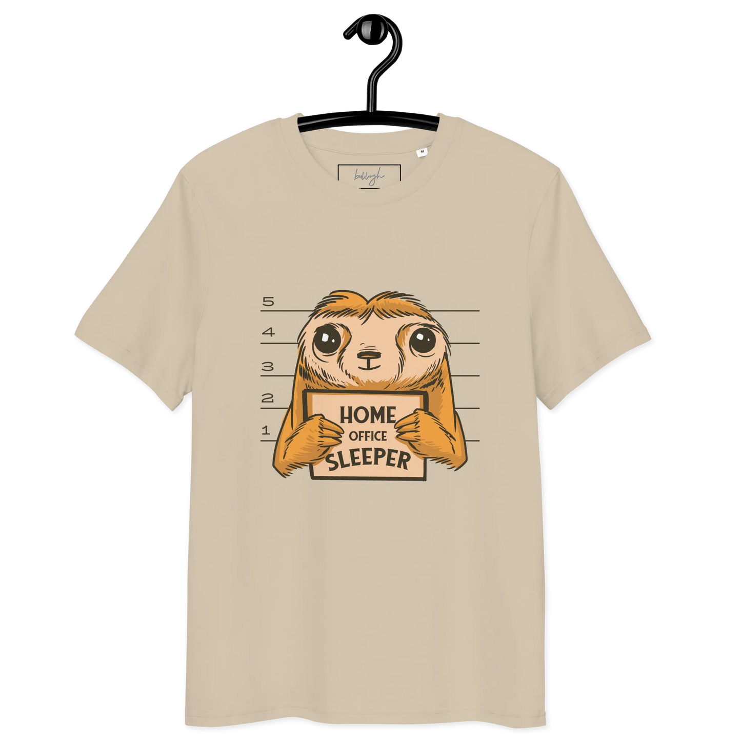 Nap & Work – Faultier Bio-Schlafshirt für Langschläfer
