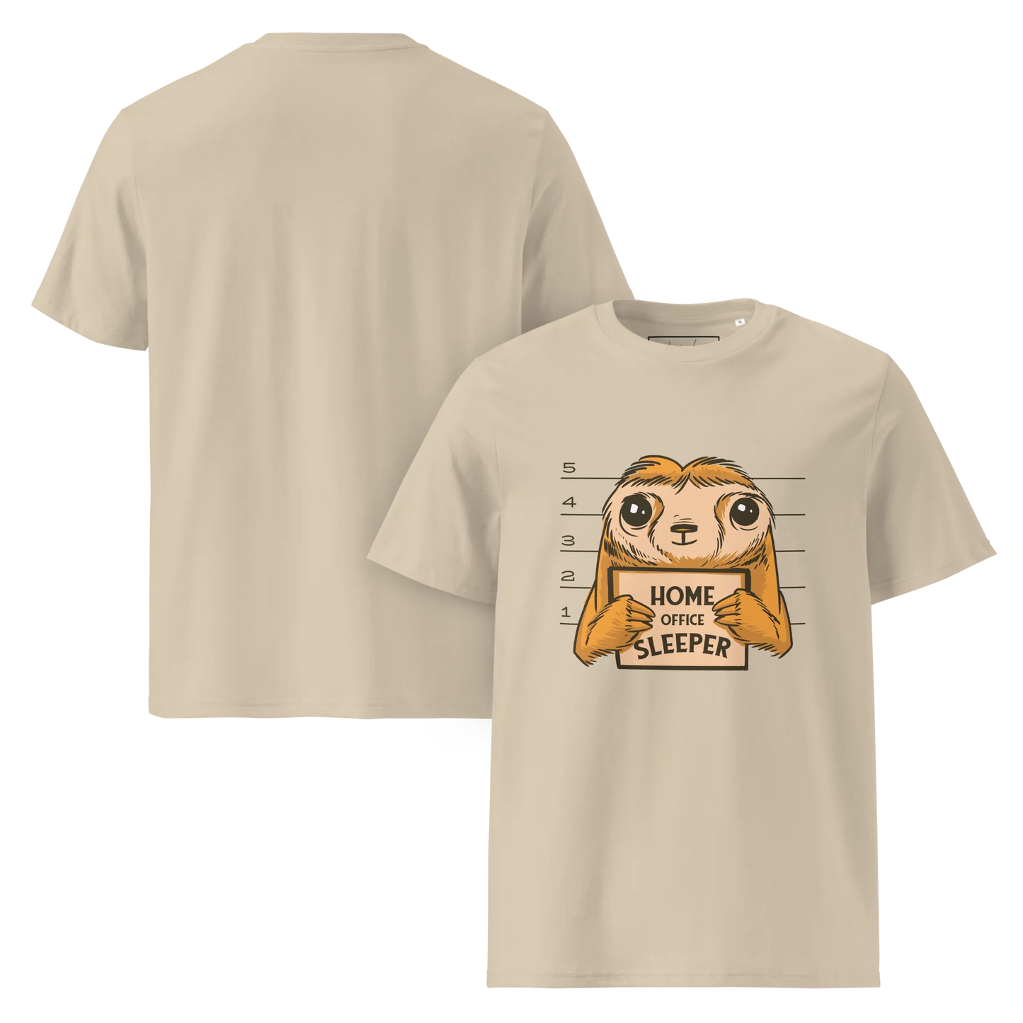 Nap & Work – Faultier Bio-Schlafshirt für Langschläfer
