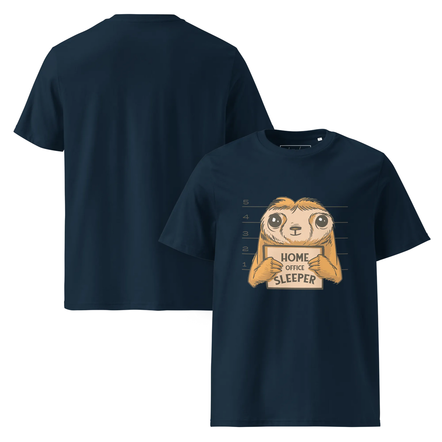 Nap & Work – Faultier Bio-Schlafshirt für Langschläfer