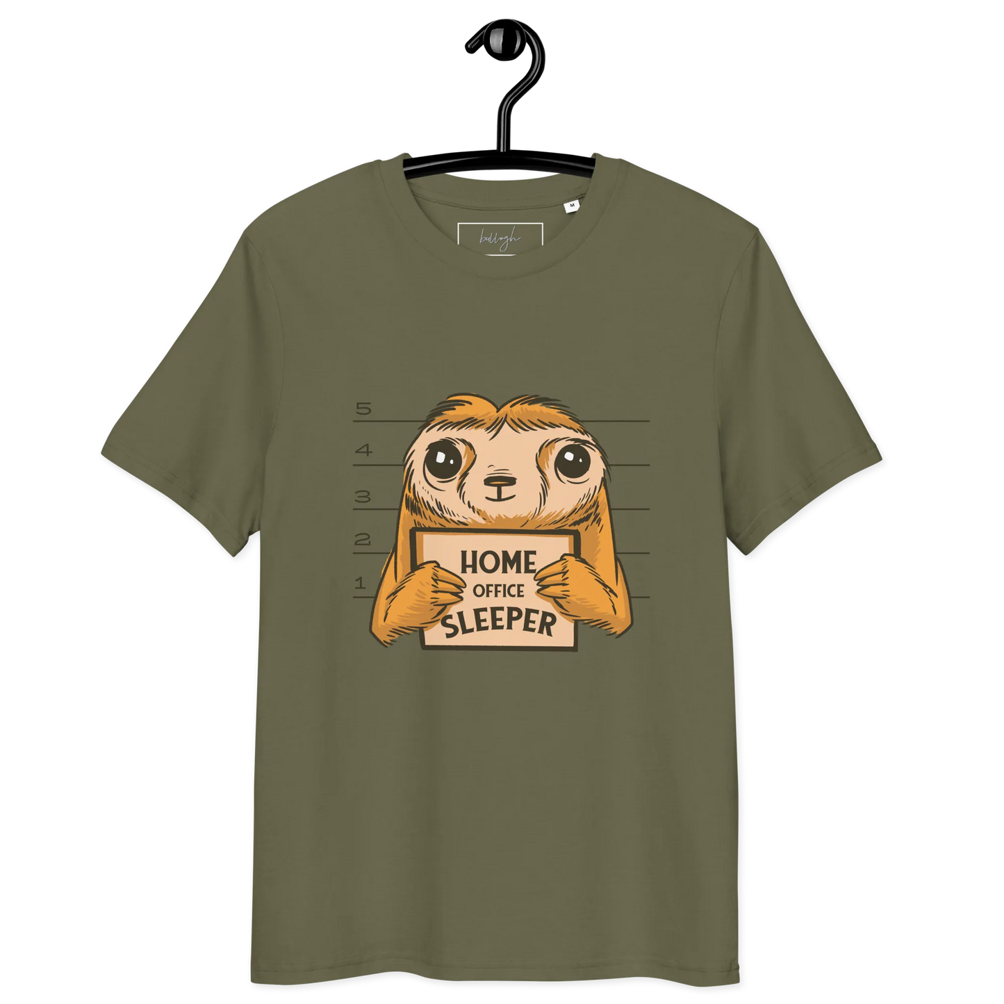Nap & Work – Faultier Bio-Schlafshirt für Langschläfer