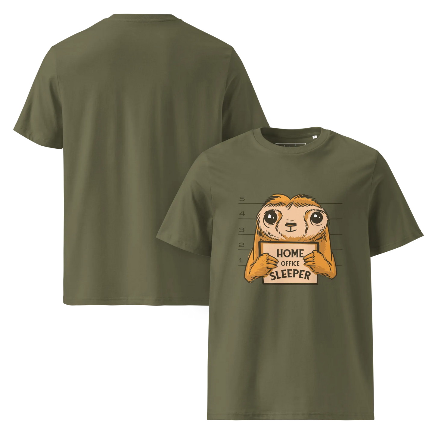 Nap & Work – Faultier Bio-Schlafshirt für Langschläfer