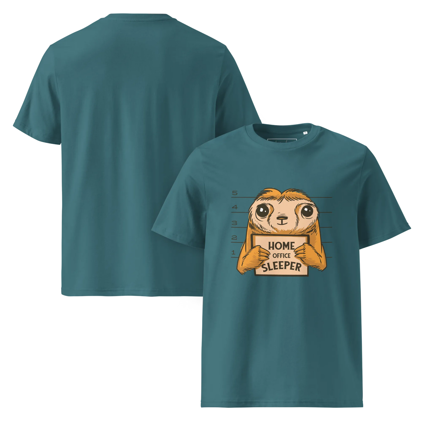 Nap & Work – Faultier Bio-Schlafshirt für Langschläfer