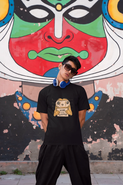 Nap & Work – Faultier Bio-Schlafshirt für Langschläfer