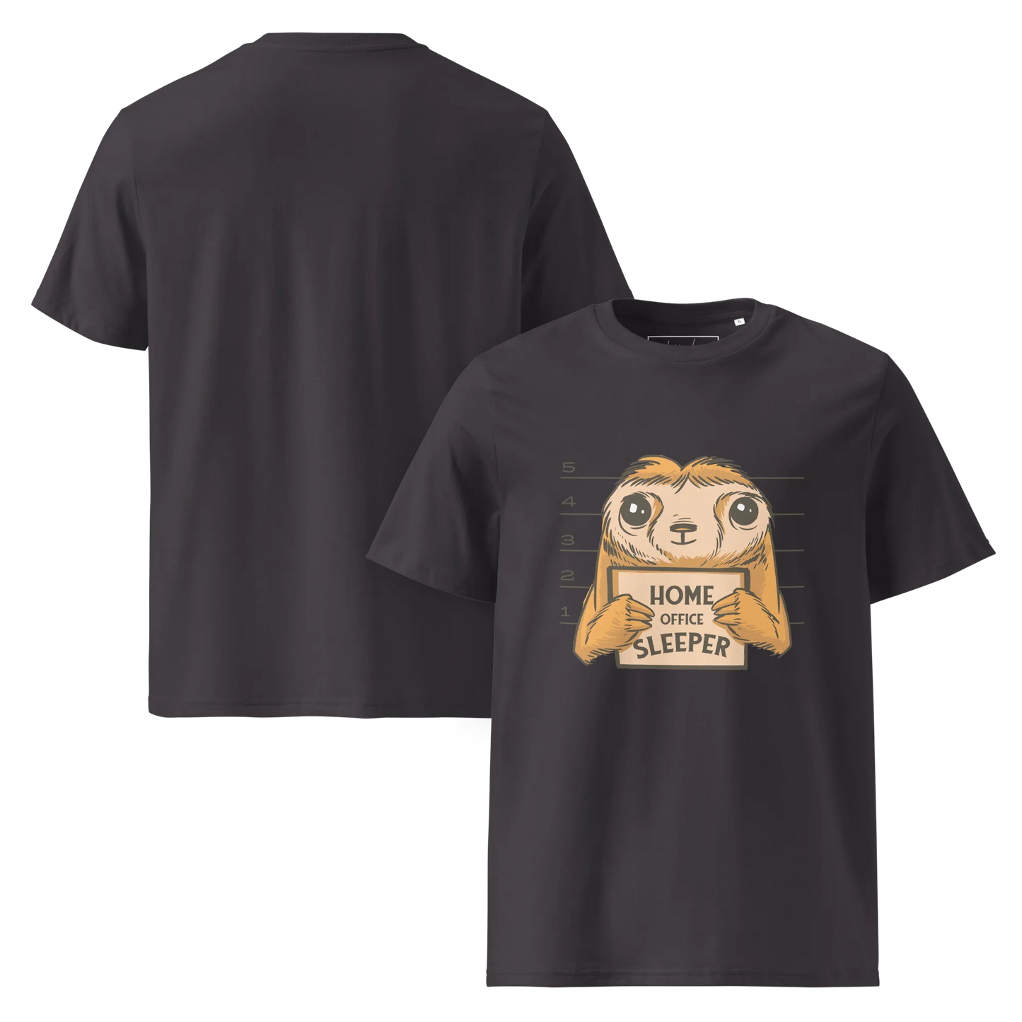 Nap & Work – Faultier Bio-Schlafshirt für Langschläfer