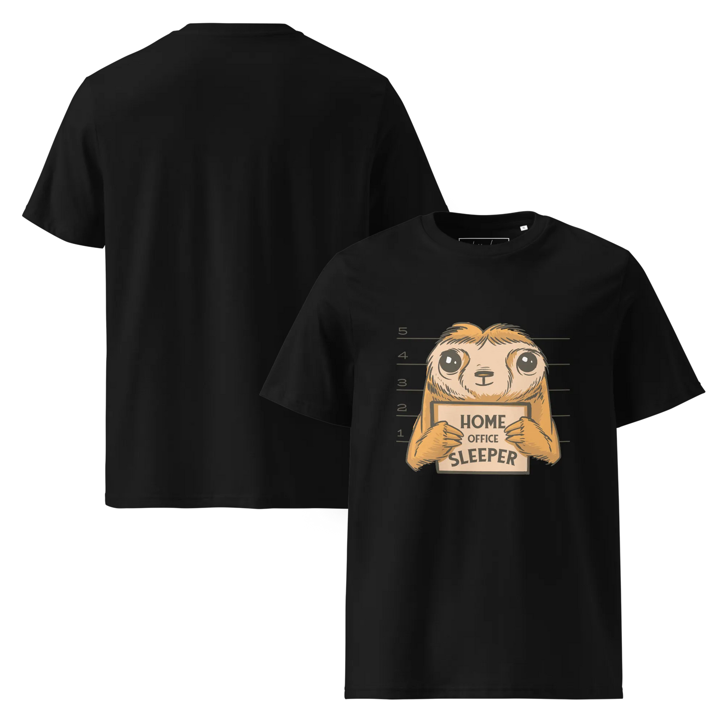 Nap & Work – Faultier Bio-Schlafshirt für Langschläfer