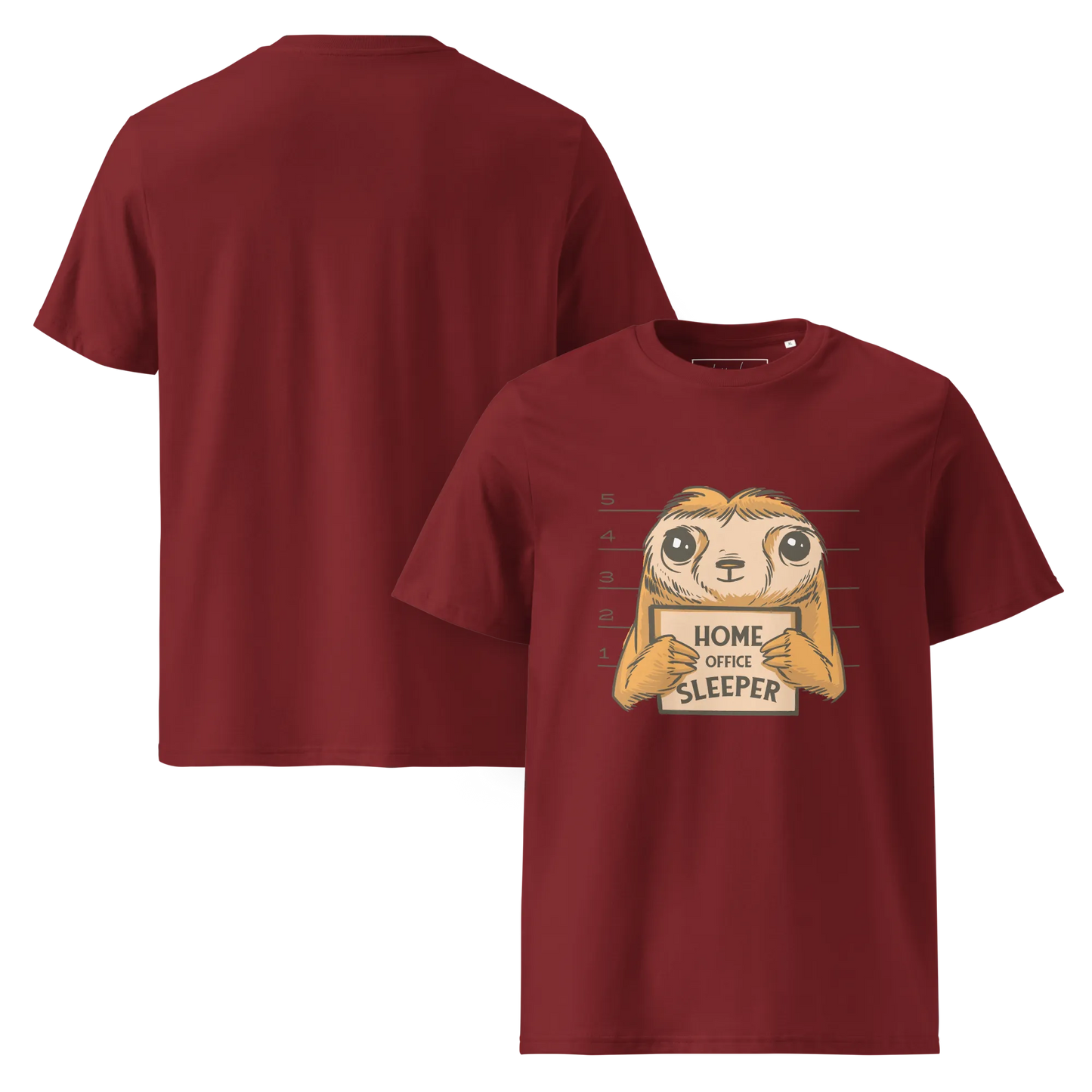 Nap & Work – Faultier Bio-Schlafshirt für Langschläfer
