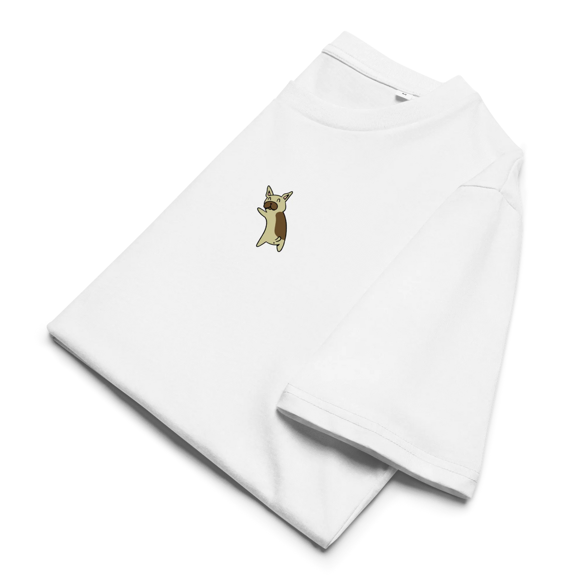 Frenchie Cartoon T-Shirt aus Bio-Baumwolle – V3