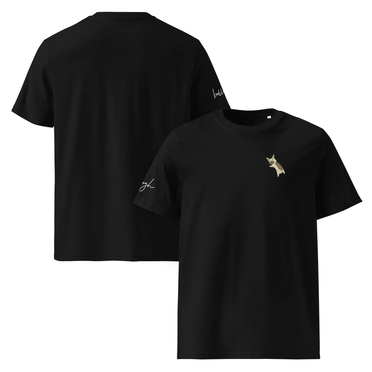 Frenchie Cartoon T-Shirt aus Bio-Baumwolle – V3