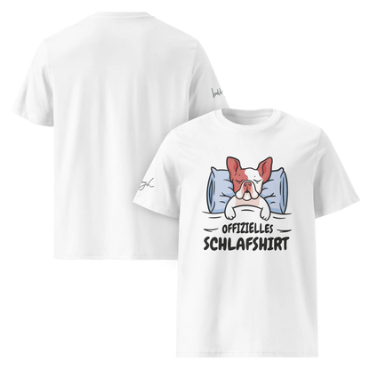 Stylisches Bio-Nachthemd mit süßem Frenchie Design – Perfektes Schlafshirt für Nachteulen.