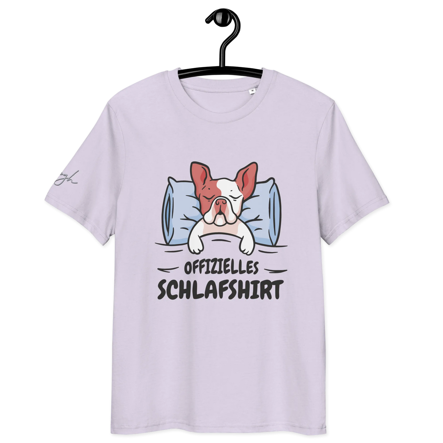 Stylisches Bio-Nachthemd mit süßem Frenchie Design – Perfektes Schlafshirt für Nachteulen.