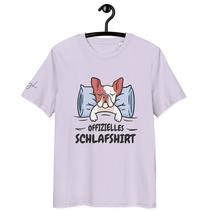 Stylisches Bio-Nachthemd mit süßem Frenchie Design – Perfektes Schlafshirt für Nachteulen.