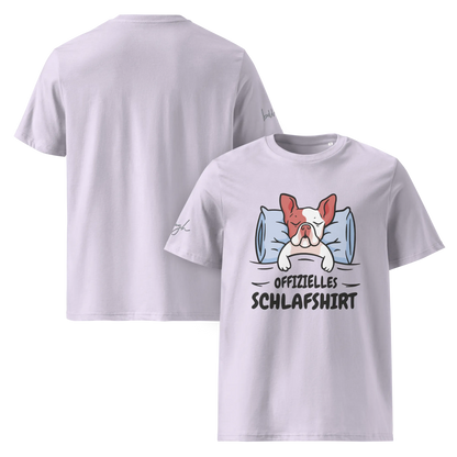Stylisches Bio-Nachthemd mit süßem Frenchie Design – Perfektes Schlafshirt für Nachteulen.