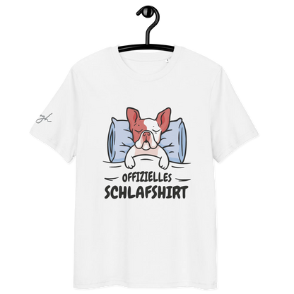 Stylisches Bio-Nachthemd mit süßem Frenchie Design – Perfektes Schlafshirt für Nachteulen.