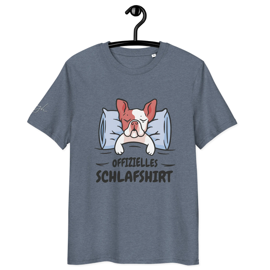 Stylisches Bio-Nachthemd mit süßem Frenchie Design – Perfektes Schlafshirt für Nachteulen.