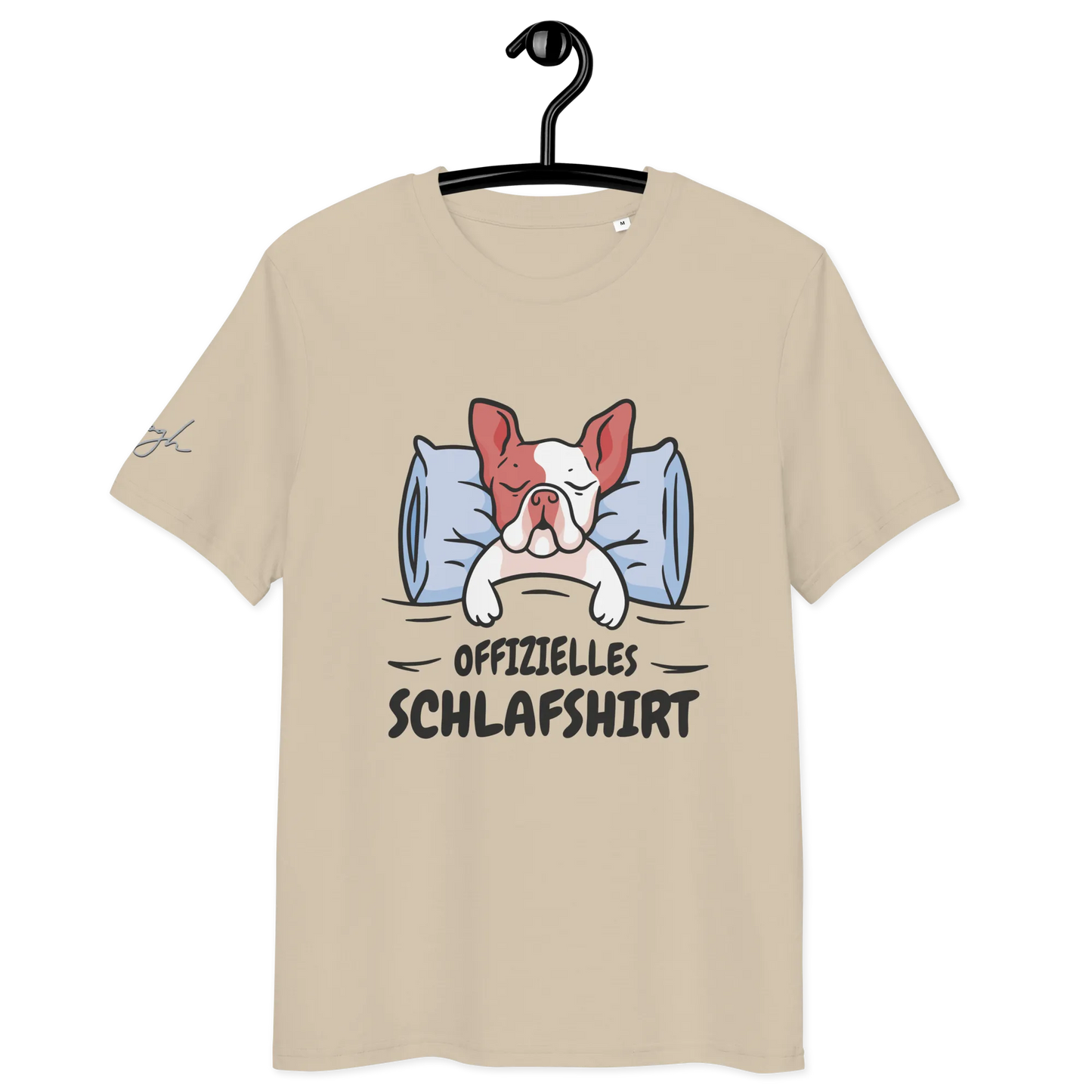 Stylisches Bio-Nachthemd mit süßem Frenchie Design – Perfektes Schlafshirt für Nachteulen.