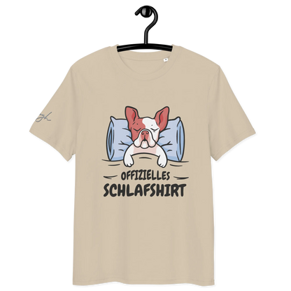 Stylisches Bio-Nachthemd mit süßem Frenchie Design – Perfektes Schlafshirt für Nachteulen.