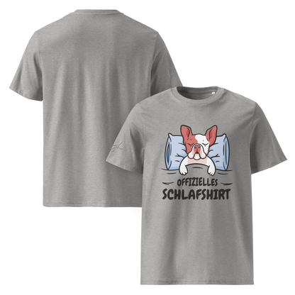 Stylisches Bio-Nachthemd mit süßem Frenchie Design – Perfektes Schlafshirt für Nachteulen.