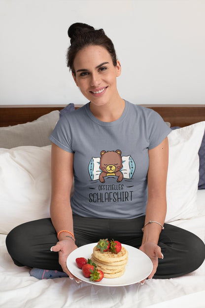 Gemütliches Bio - Baumwolle Schlafshirt mit Bärchen Design – Für erholsame Nächte - bullogh#