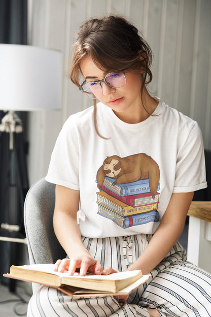 Gemütliches Faultier T-Shirt aus Bio - Baumwolle – Schlafshirt für Entspannte Nächte - bullogh#