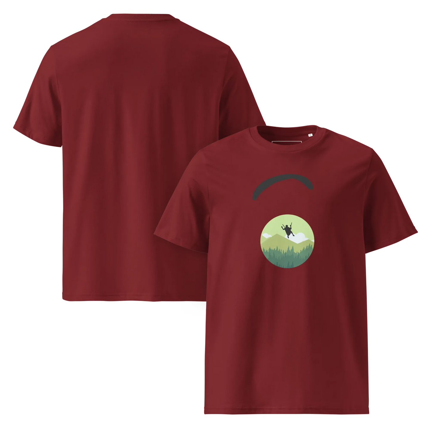 Green Paraglider - T-Shirt aus Bio Baumwolle