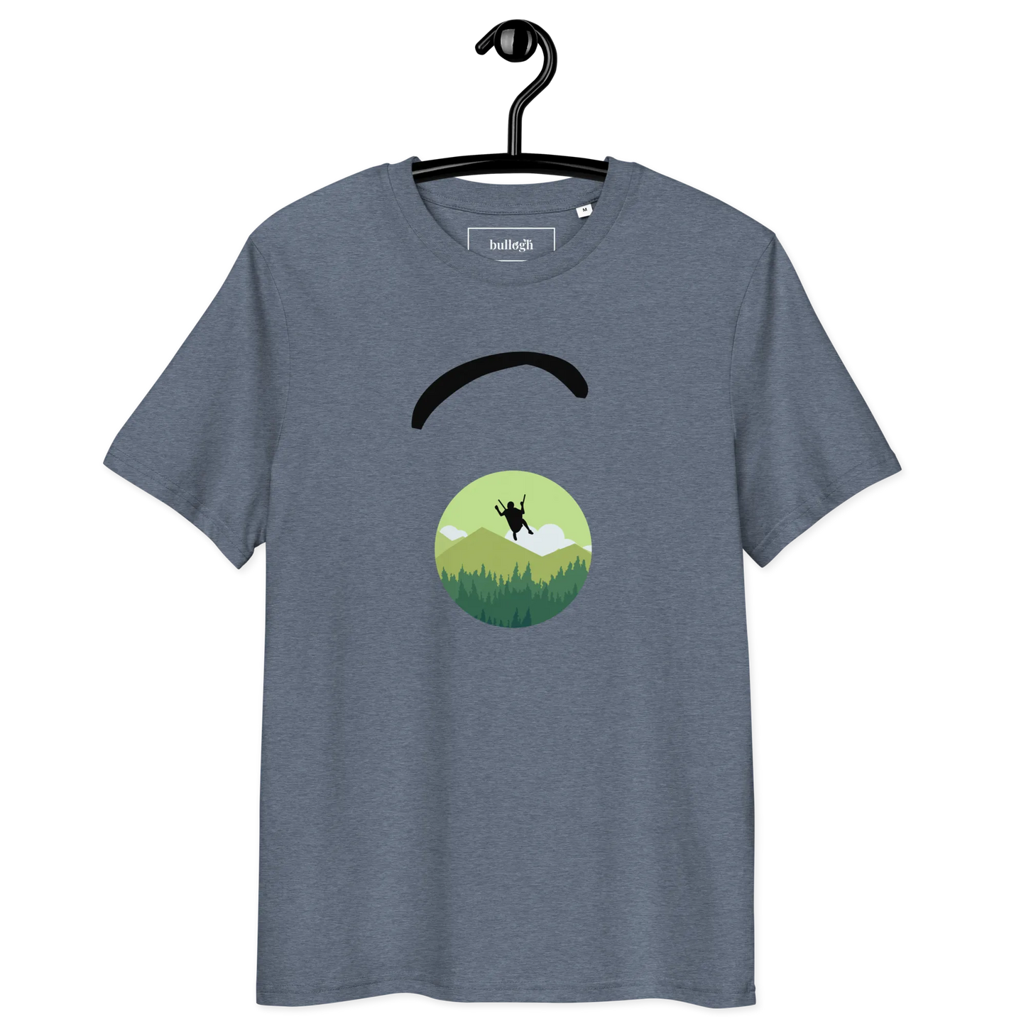 Green Paraglider - T-Shirt aus Bio Baumwolle