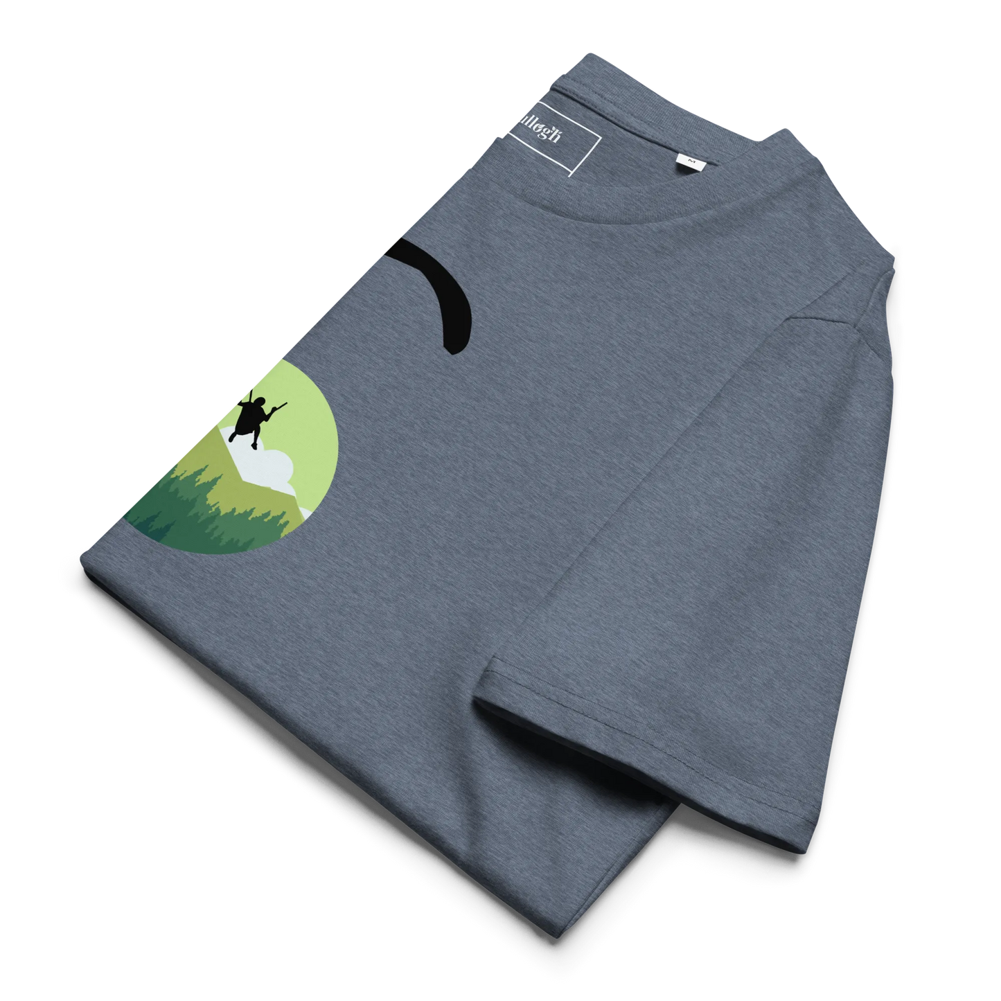 Green Paraglider - T-Shirt aus Bio Baumwolle
