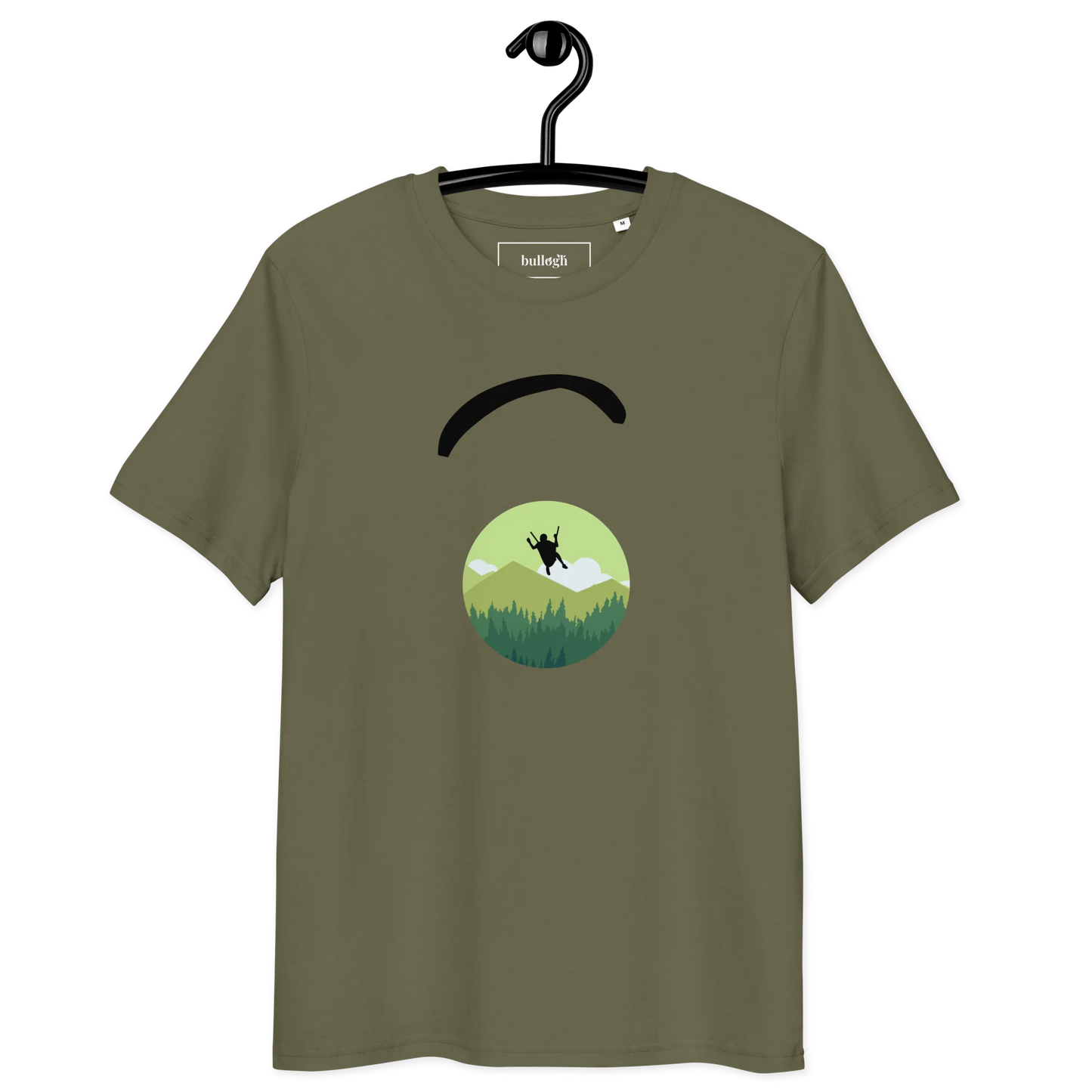 Green Paraglider - T-Shirt aus Bio Baumwolle