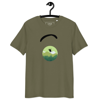 Green Paraglider - T-Shirt aus Bio Baumwolle