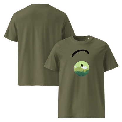 Green Paraglider - T-Shirt aus Bio Baumwolle