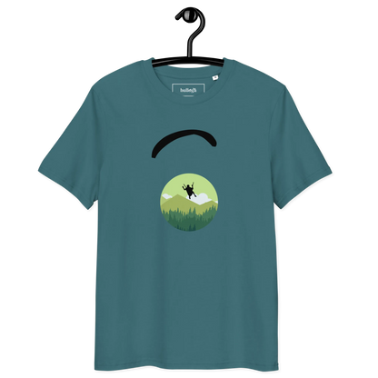 Green Paraglider - T-Shirt aus Bio Baumwolle