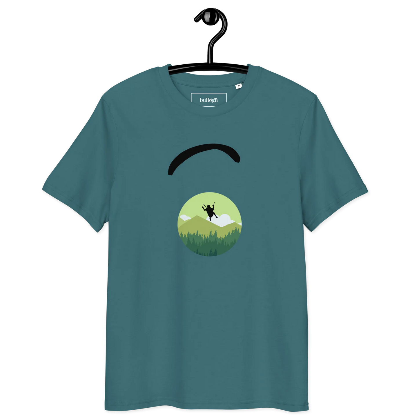Green Paraglider - T-Shirt aus Bio Baumwolle