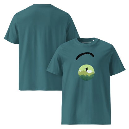 Green Paraglider - T-Shirt aus Bio Baumwolle