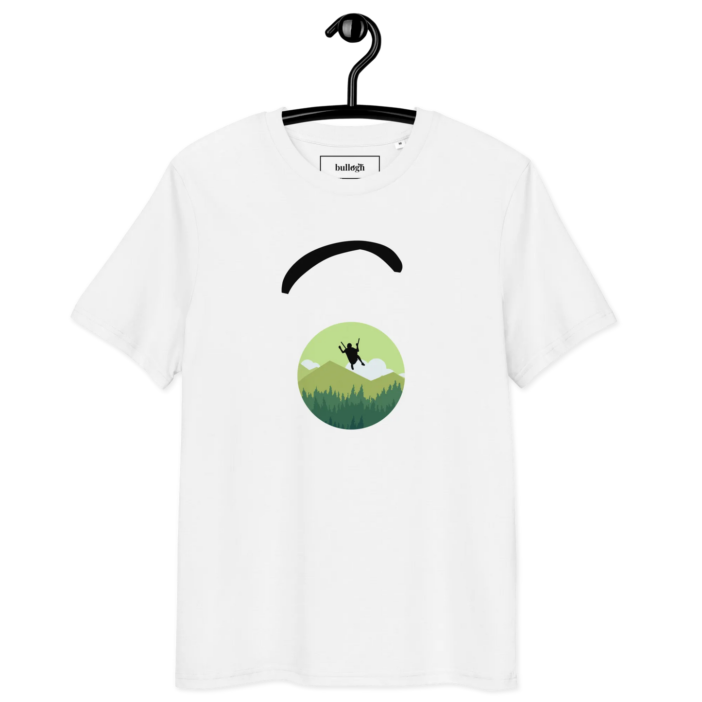 Green Paraglider - T-Shirt aus Bio Baumwolle