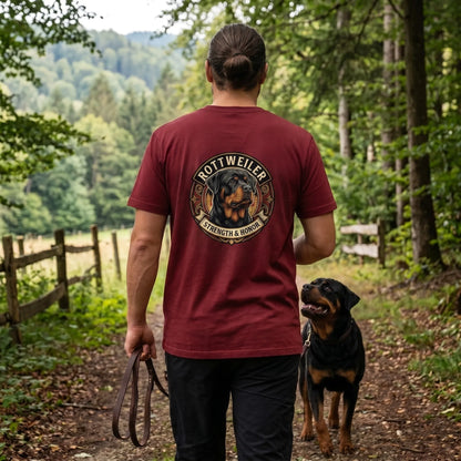 Rottweiler Dog Badge – Bio-T-Shirt