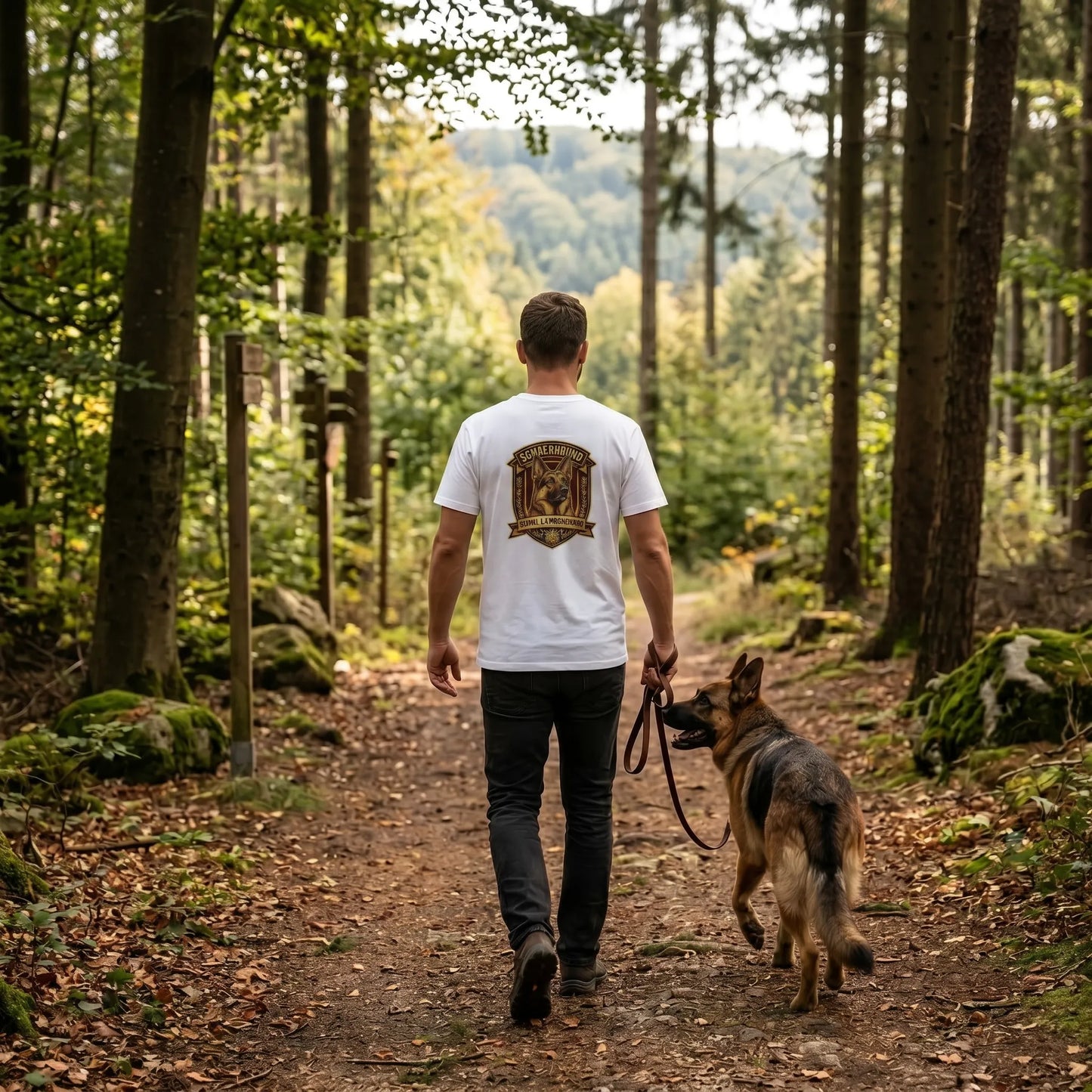 Deutscher Schäferhund Dog Badge – Bio-T-Shirt | bullogh